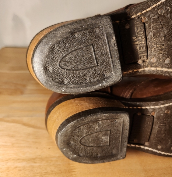 Vintage boots by Vulcan size 6 us brown leather - Picture 10 of 16